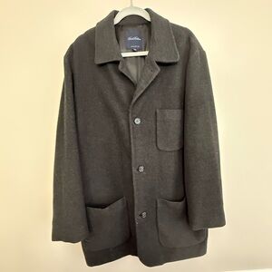 Brooks Brothers Dark Gray Men's Pea Coat Men’s Large
